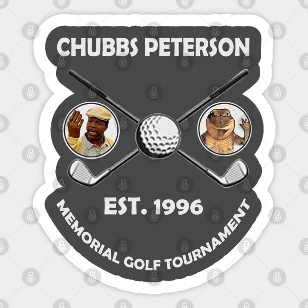 Chubbs Peterson - Golf Tournament 1996 Sticker by misuwaoda